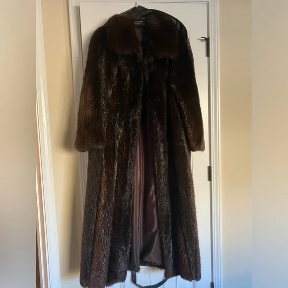 REAL FUR Brown Coat